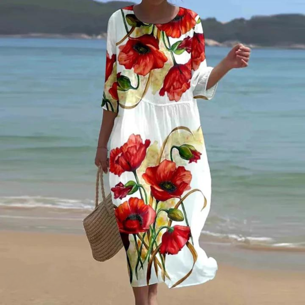 Marina - Robe Imprimée d'Été