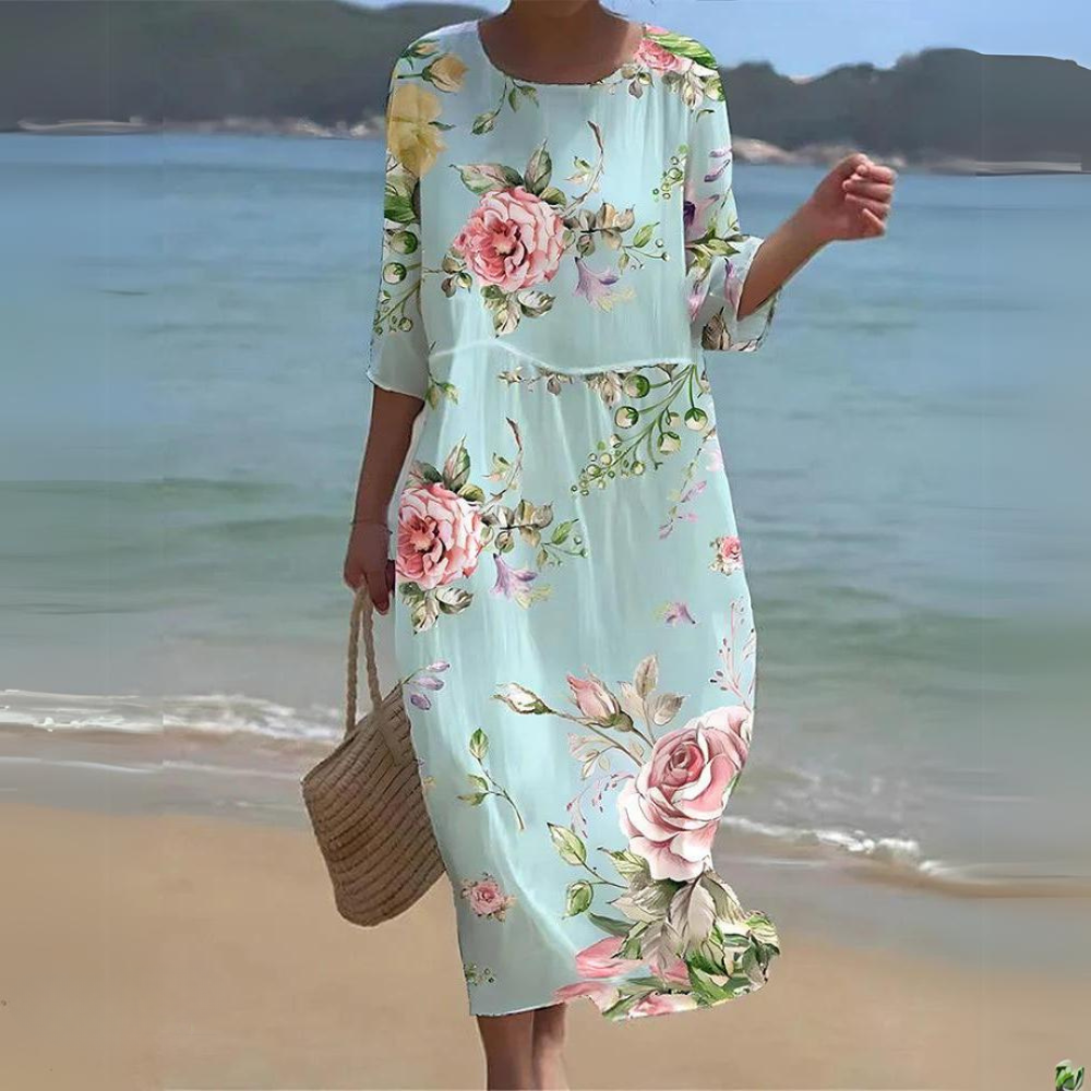 Marina - Robe Imprimée d'Été
