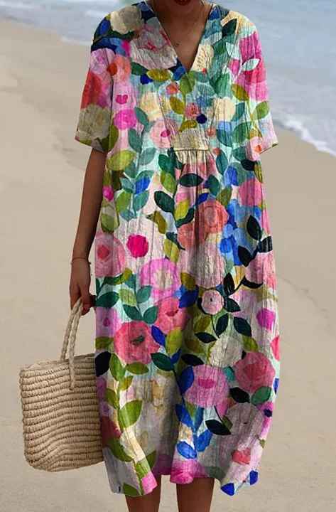 Fenna™ | Robe Imprimée Brise d'Été