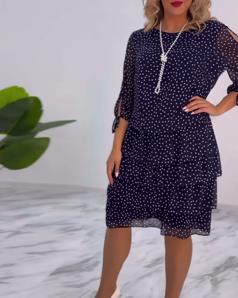 Tilly - Robe Superposée à Pois