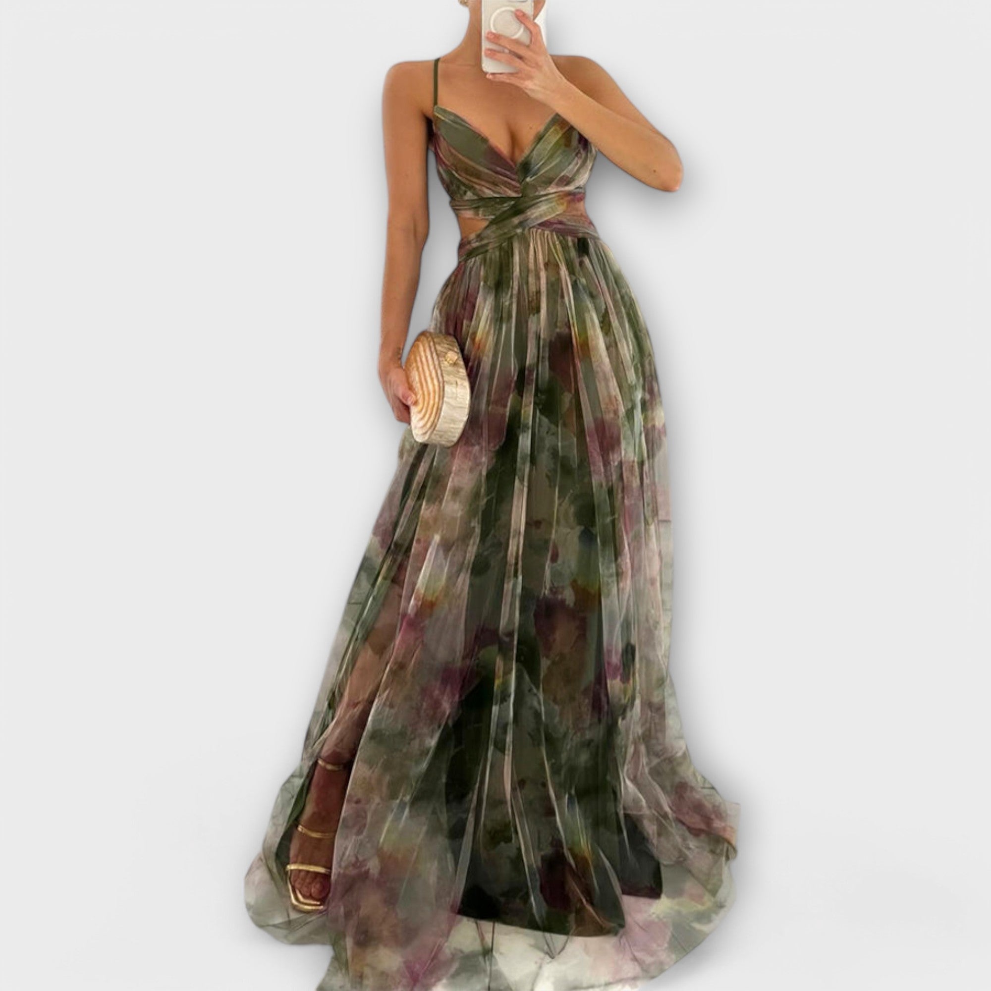 Robe Maxi Annai en Tricot - Élégante et Sculptante