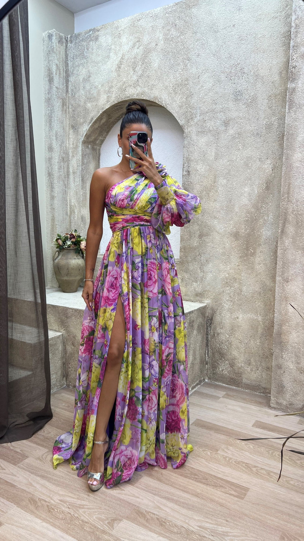 Kaia – Robe Drapée Intemporelle