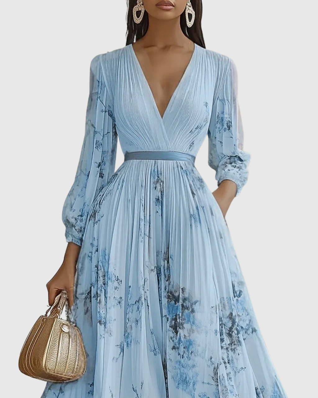 Suzanna - Robe Élégance Plissée