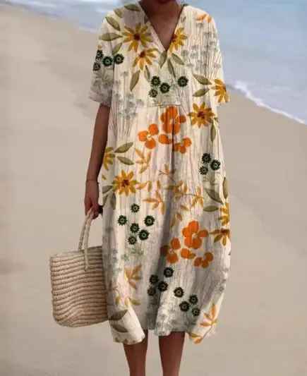Fenna™ | Robe Imprimée Brise d'Été