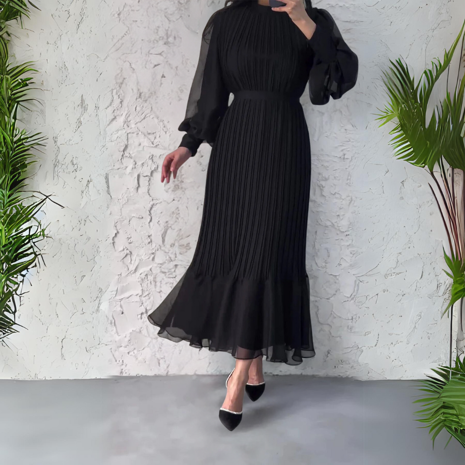 Hazel - Robe Élégante Plissée