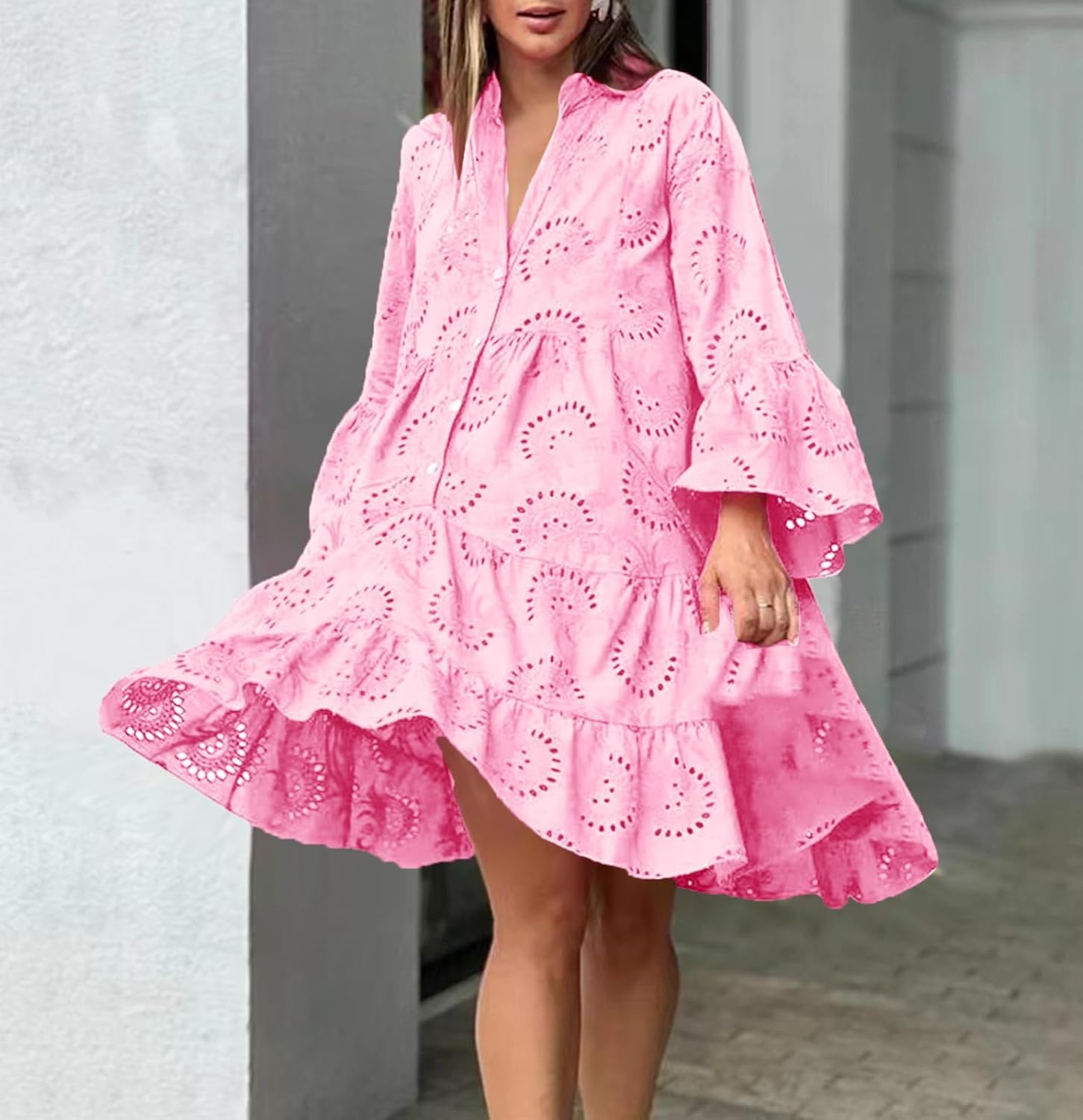 Lydia - Robe à Détails Oeillets