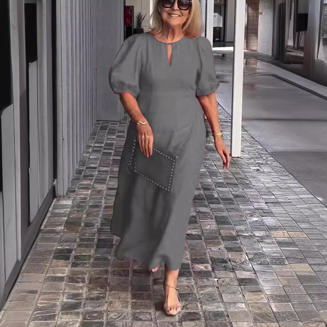 Juliana - Robe Élégante à Manches Bouffantes