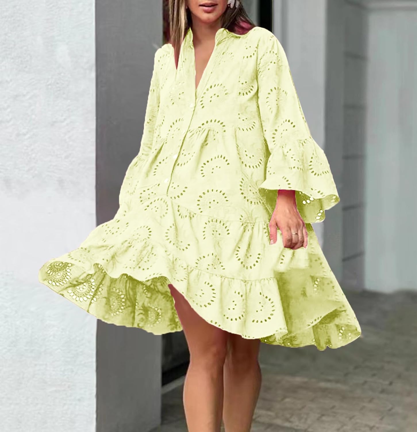 Lydia - Robe à Détails Oeillets