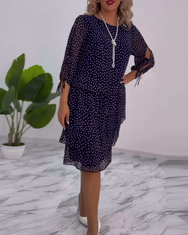 Tilly - Robe Superposée à Pois