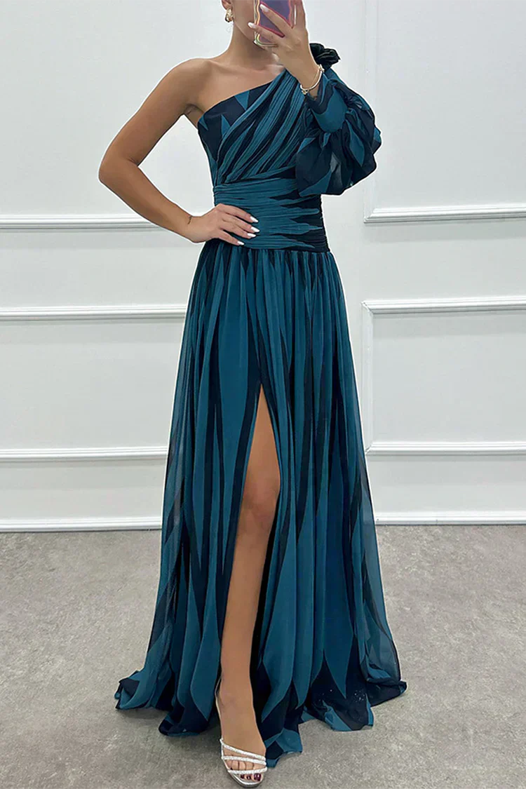 Hazel™ | Robe Maxi Rayée Élégante à Épaule Dénudée