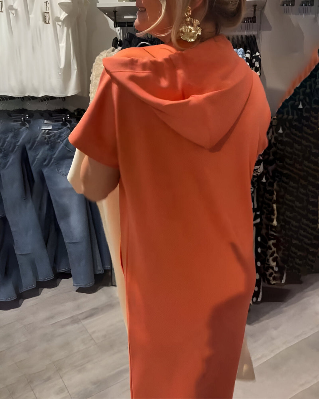 Bridget - Robe Sweat à Capuche Décontractée