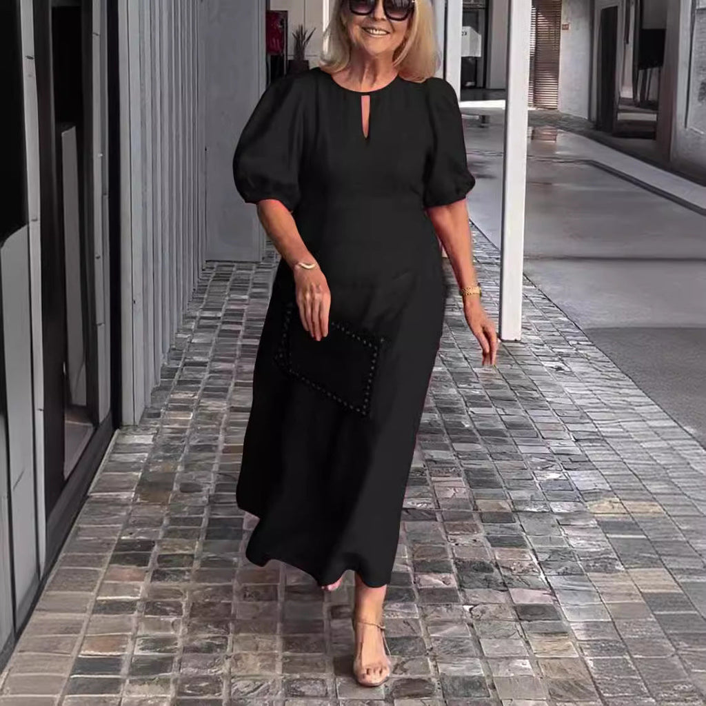 Juliana - Robe Élégante à Manches Bouffantes