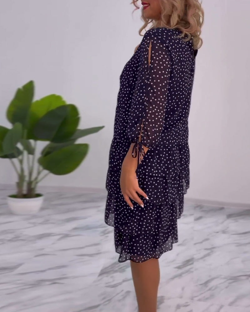 Tilly - Robe Superposée à Pois