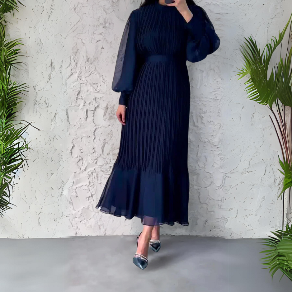 Hazel - Robe Élégante Plissée