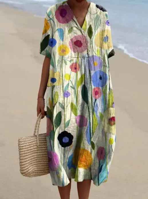 Fenna™ | Robe Imprimée Brise d'Été