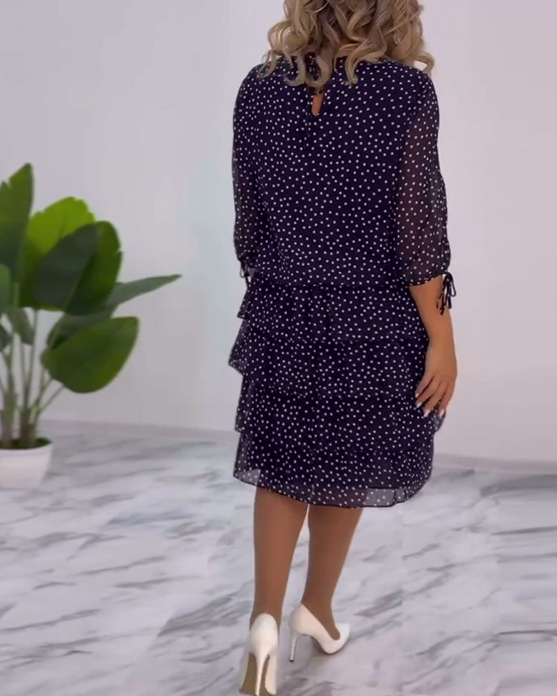 Tilly - Robe Superposée à Pois