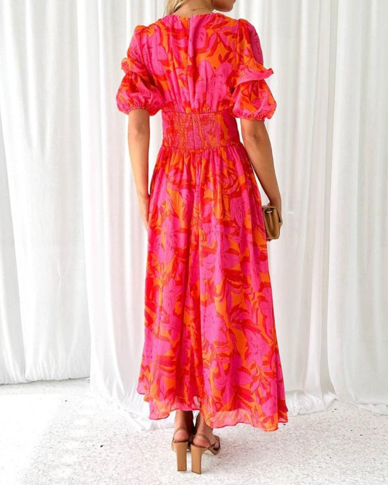 Zeria - Robe Tropicale Rayonnante