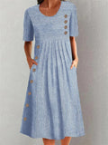 CORA | ROBE MIDI RAYÉE AVEC ÉLÉGANCE RELAXÉE