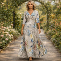 Lillian | Robe Maxi Fluide Style Wrap
