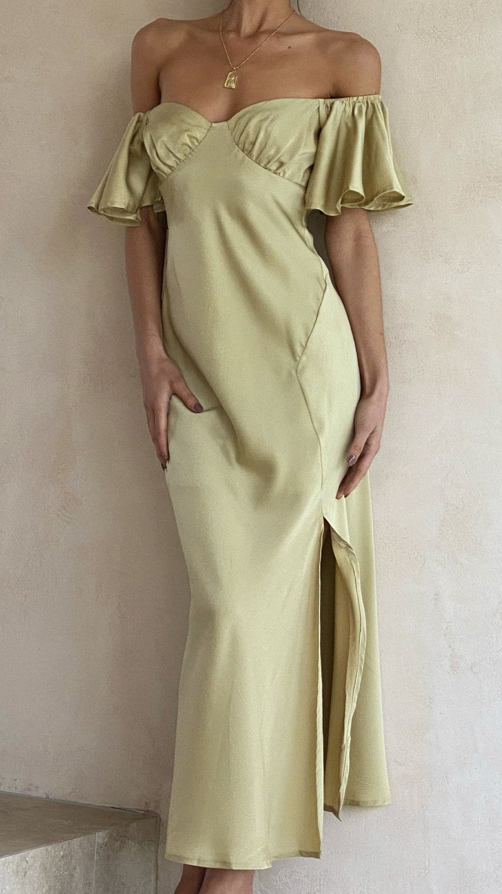 Robe Midi Louisa - Olive