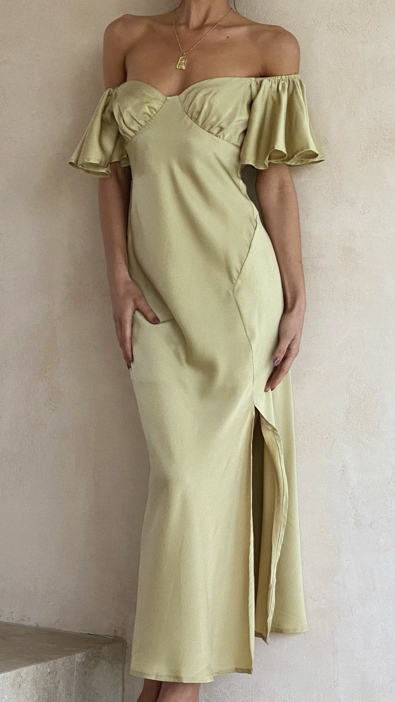 Robe Midi Louisa - Olive