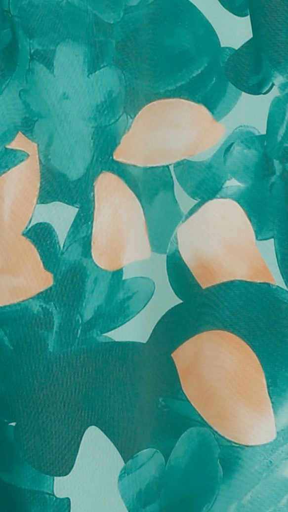 Robe Midi Margie - Imprimé Vert