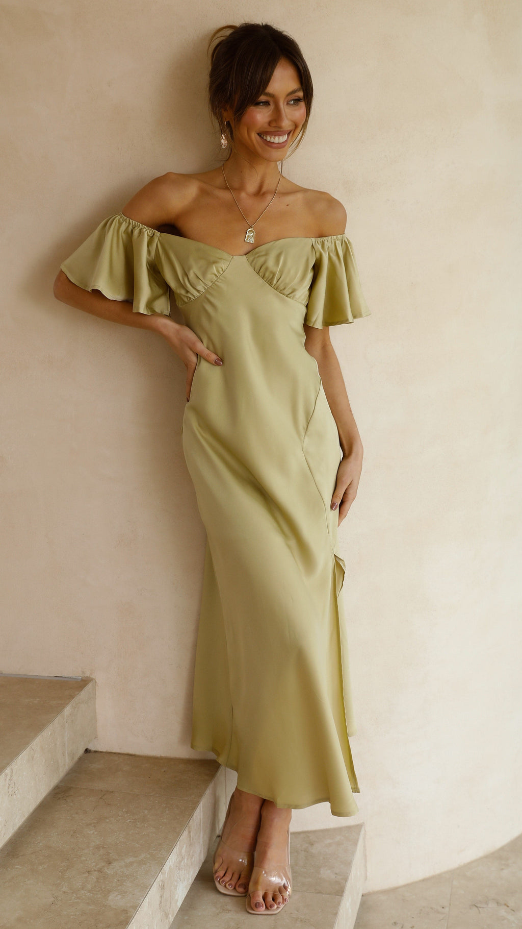 Robe Midi Louisa - Olive