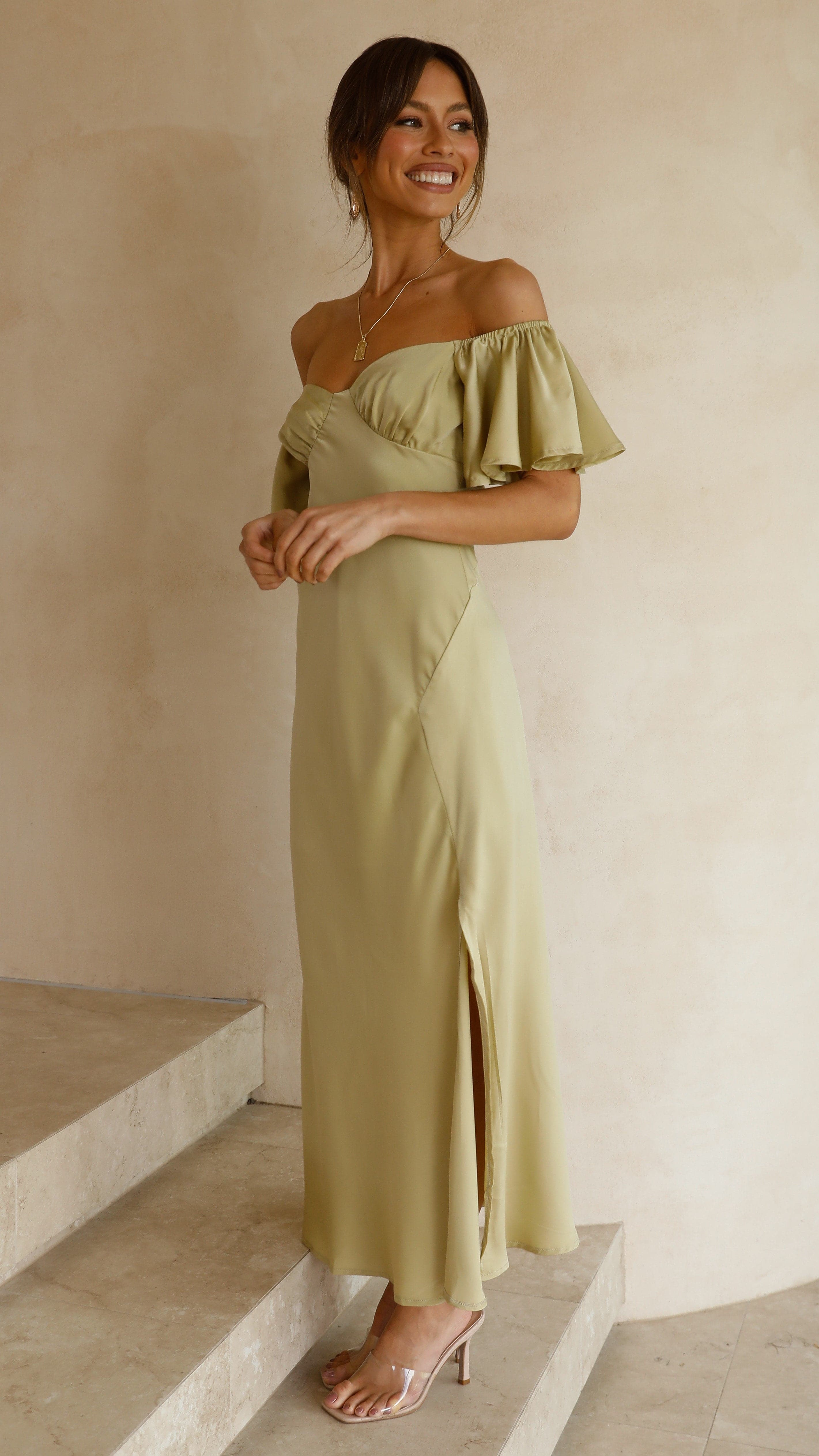 Robe Midi Louisa - Olive