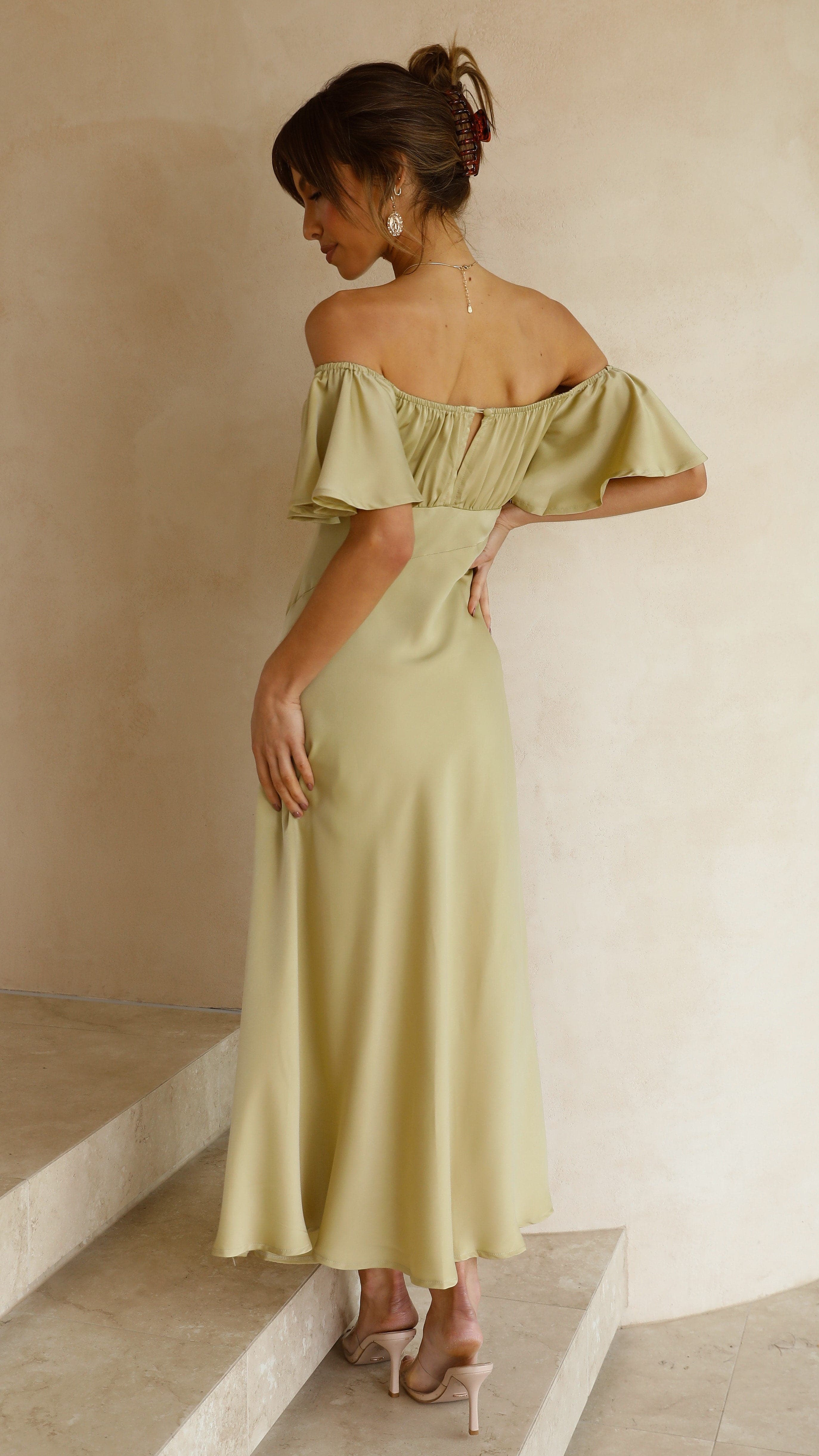 Robe Midi Louisa - Olive