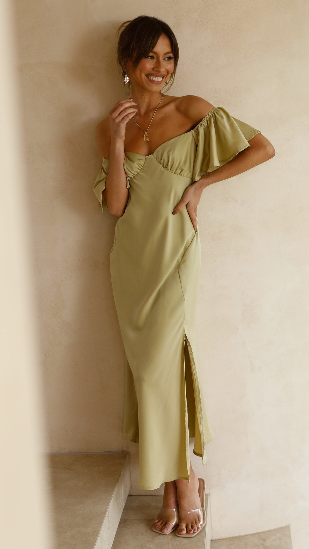 Robe Midi Louisa - Olive