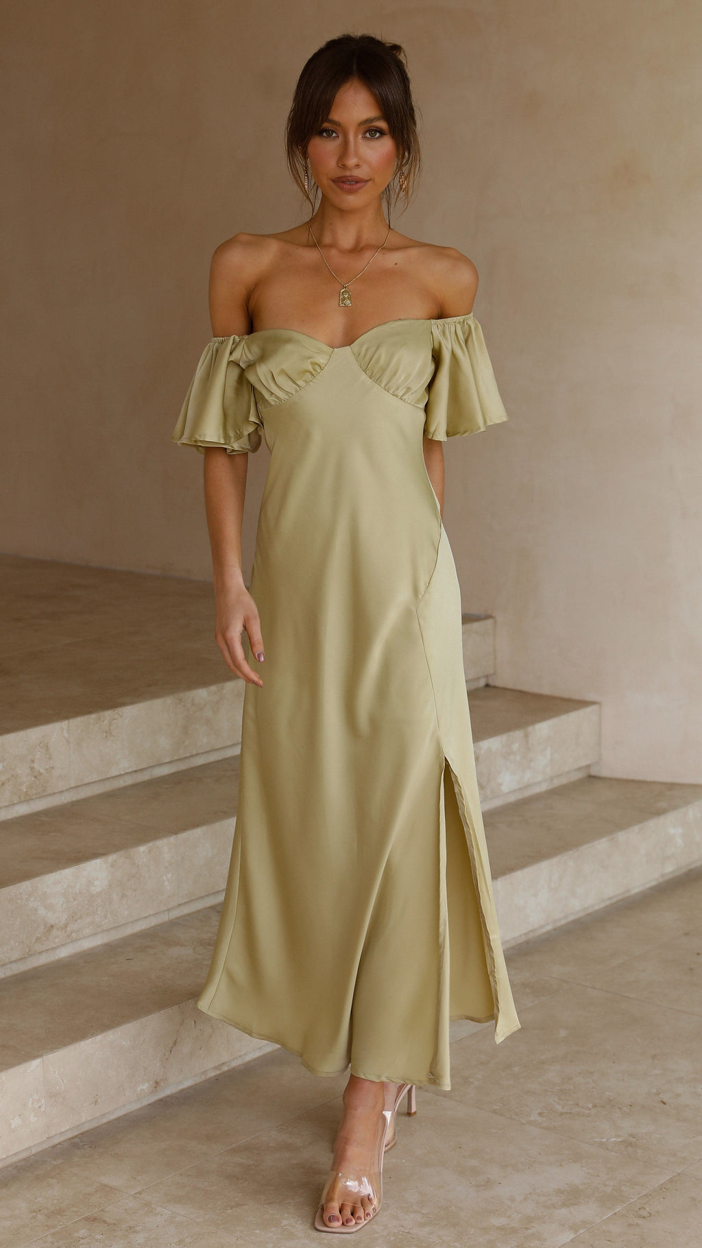 Robe Midi Louisa - Olive