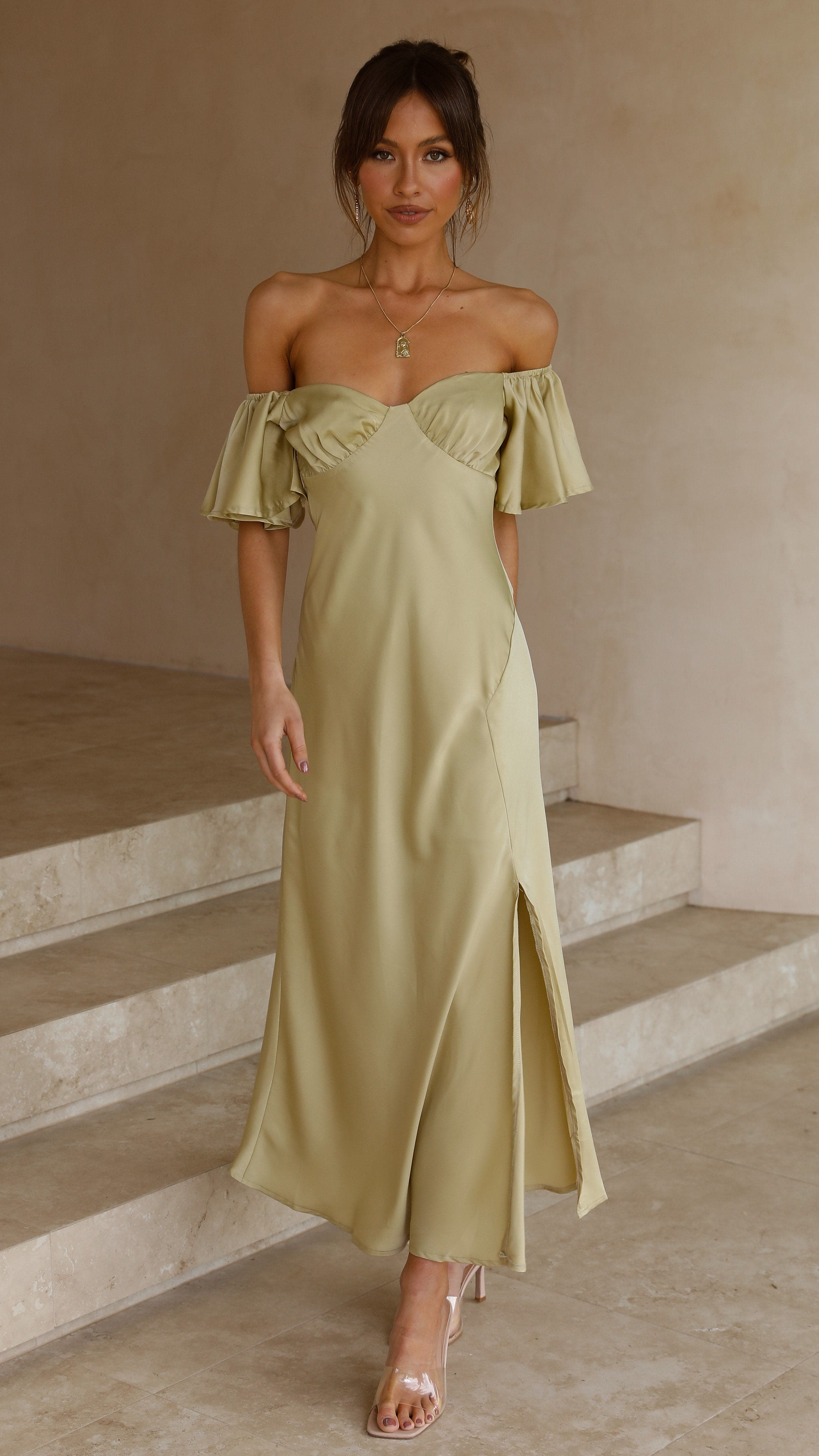 Robe Midi Louisa - Olive