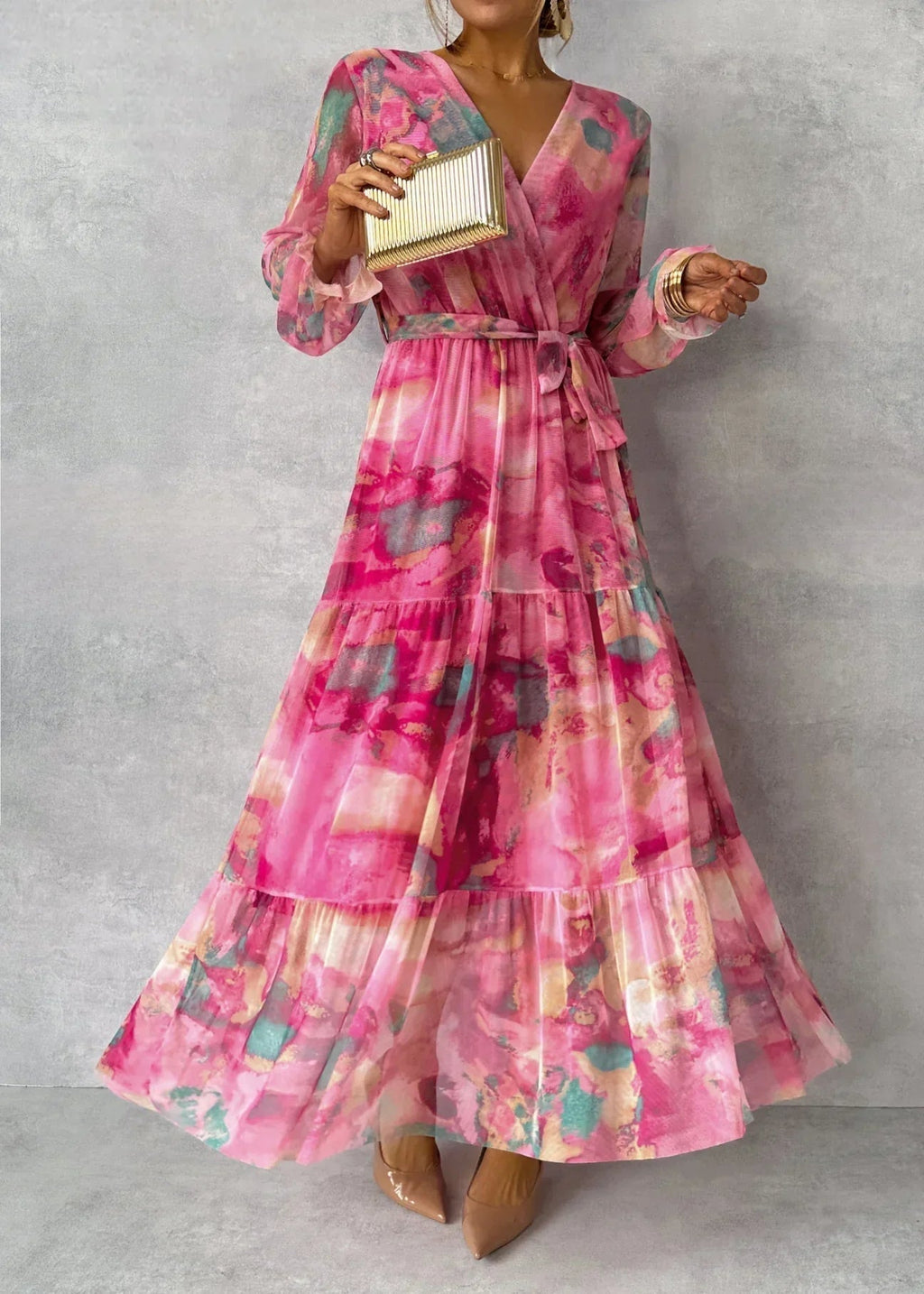 Hazel™ | Robe portefeuille avec imprimé floral