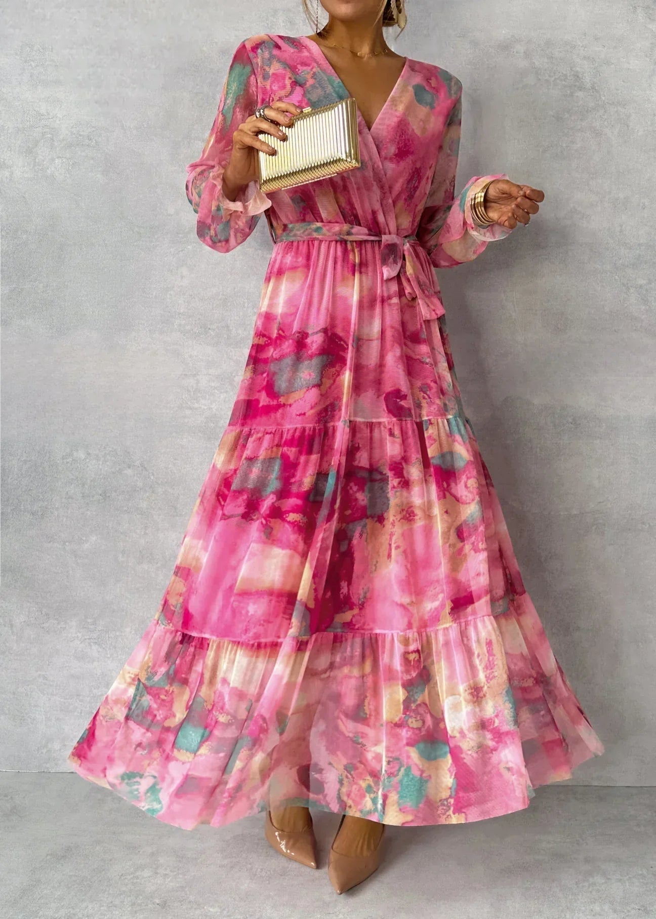 Hazel™ | Robe portefeuille avec imprimé floral