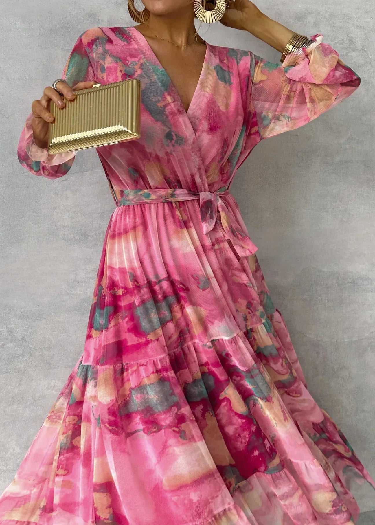 Hazel™ | Robe portefeuille avec imprimé floral