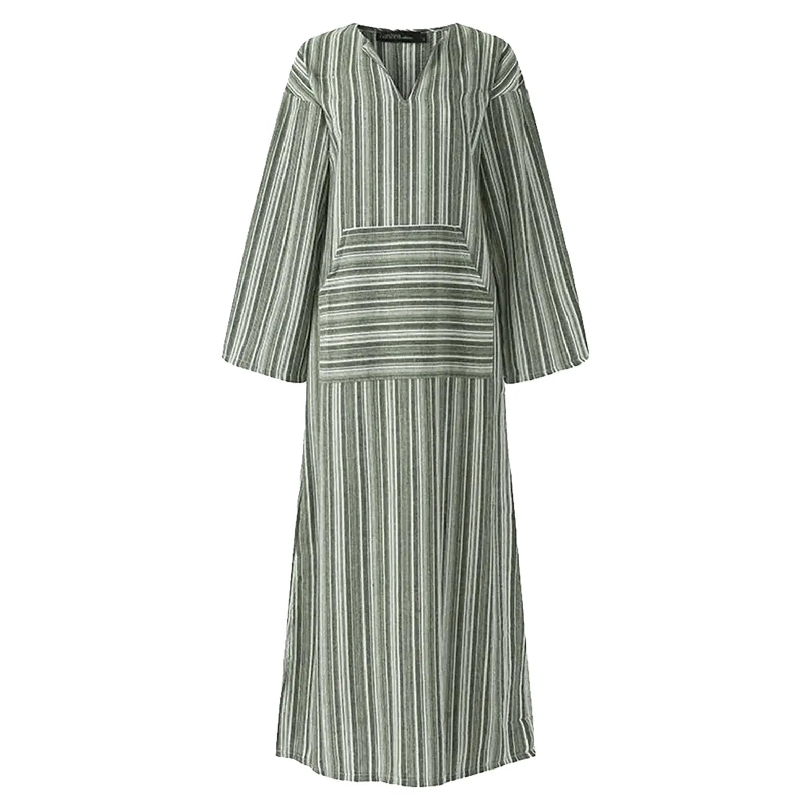 Yvonne - Robe Maxi Rayée
