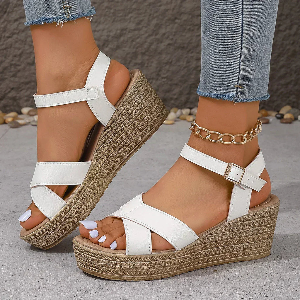 Daphnie™ - Sandales à Talons Wedge Élégantes