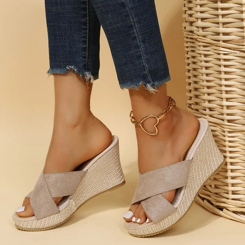 Jewel Sandales à Talons Wedge Chic