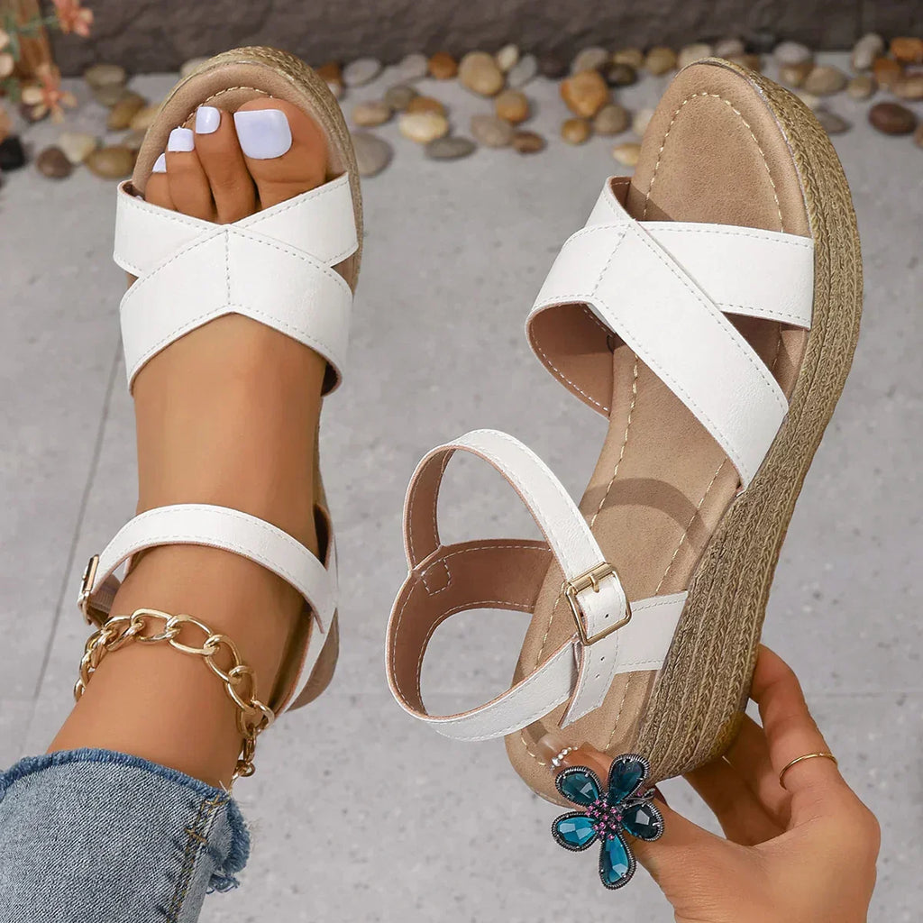 Daphnie™ - Sandales à Talons Wedge Élégantes