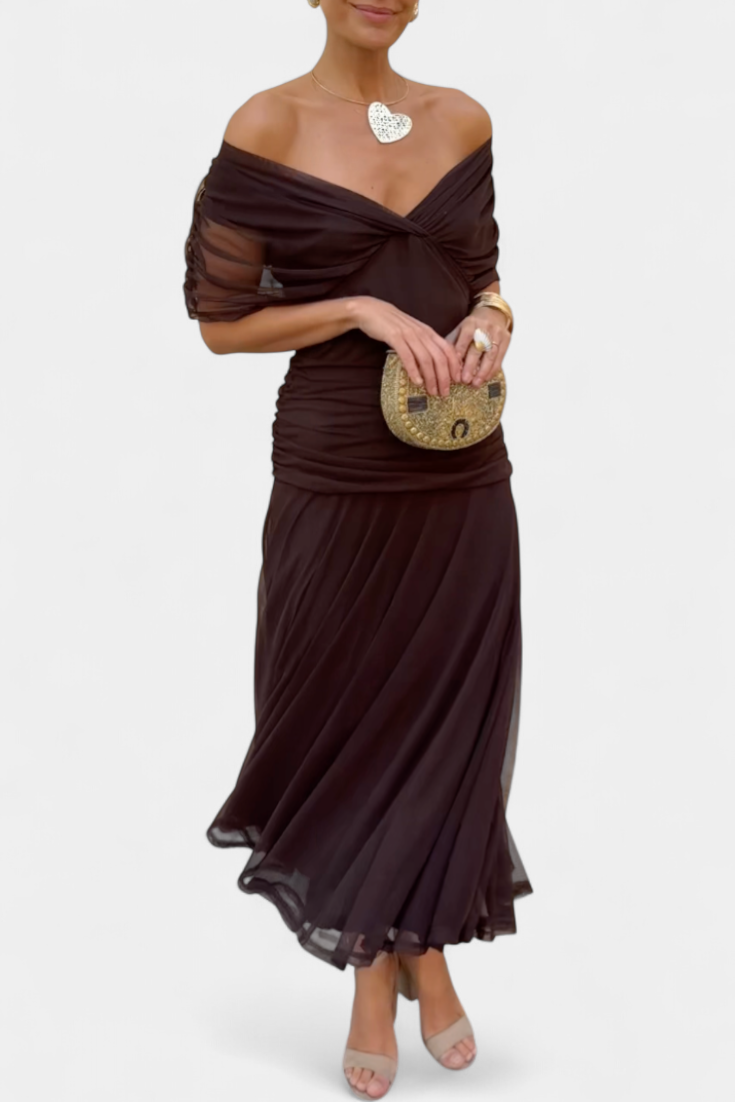 Evira - Robe Élégante Off-Épaule