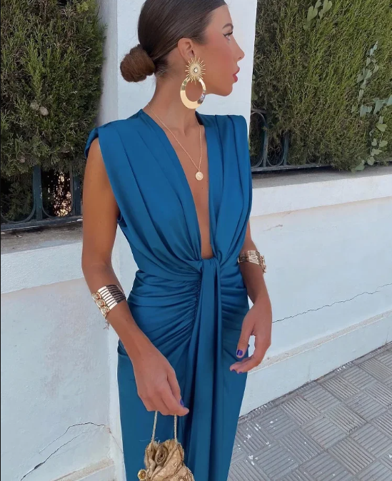 Sophia™ | Robe Plissée Élégante