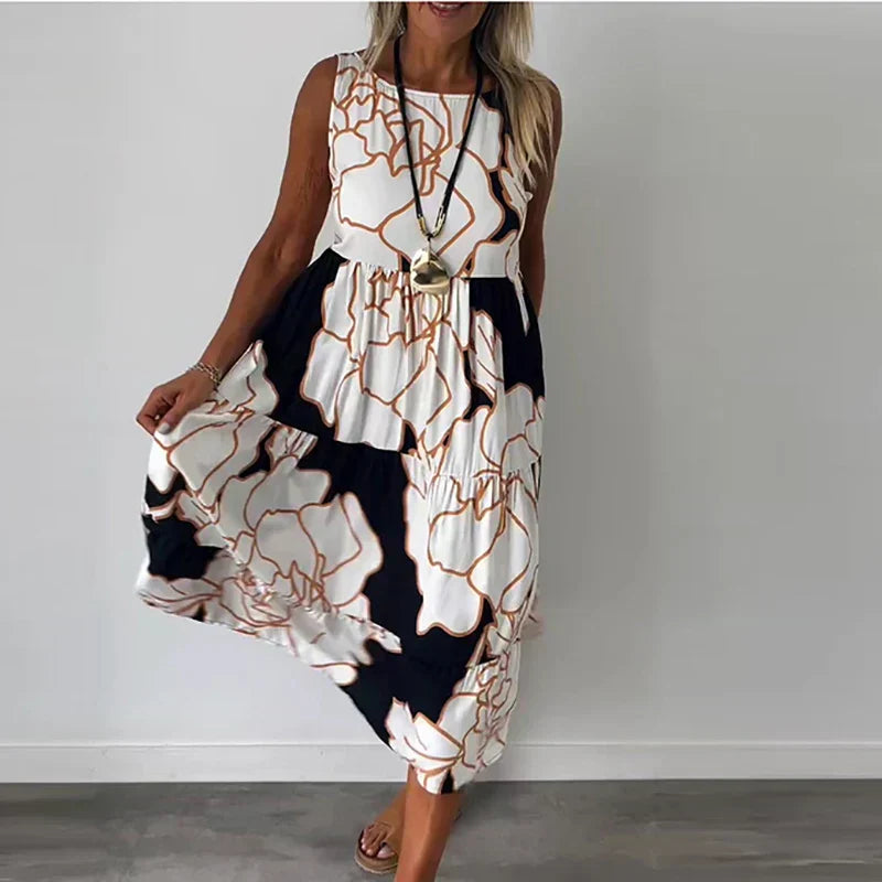 Belle - Robe Maxi Sans Manches