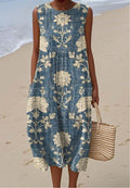 Rowena - Robe d'été vintage à imprimé floral