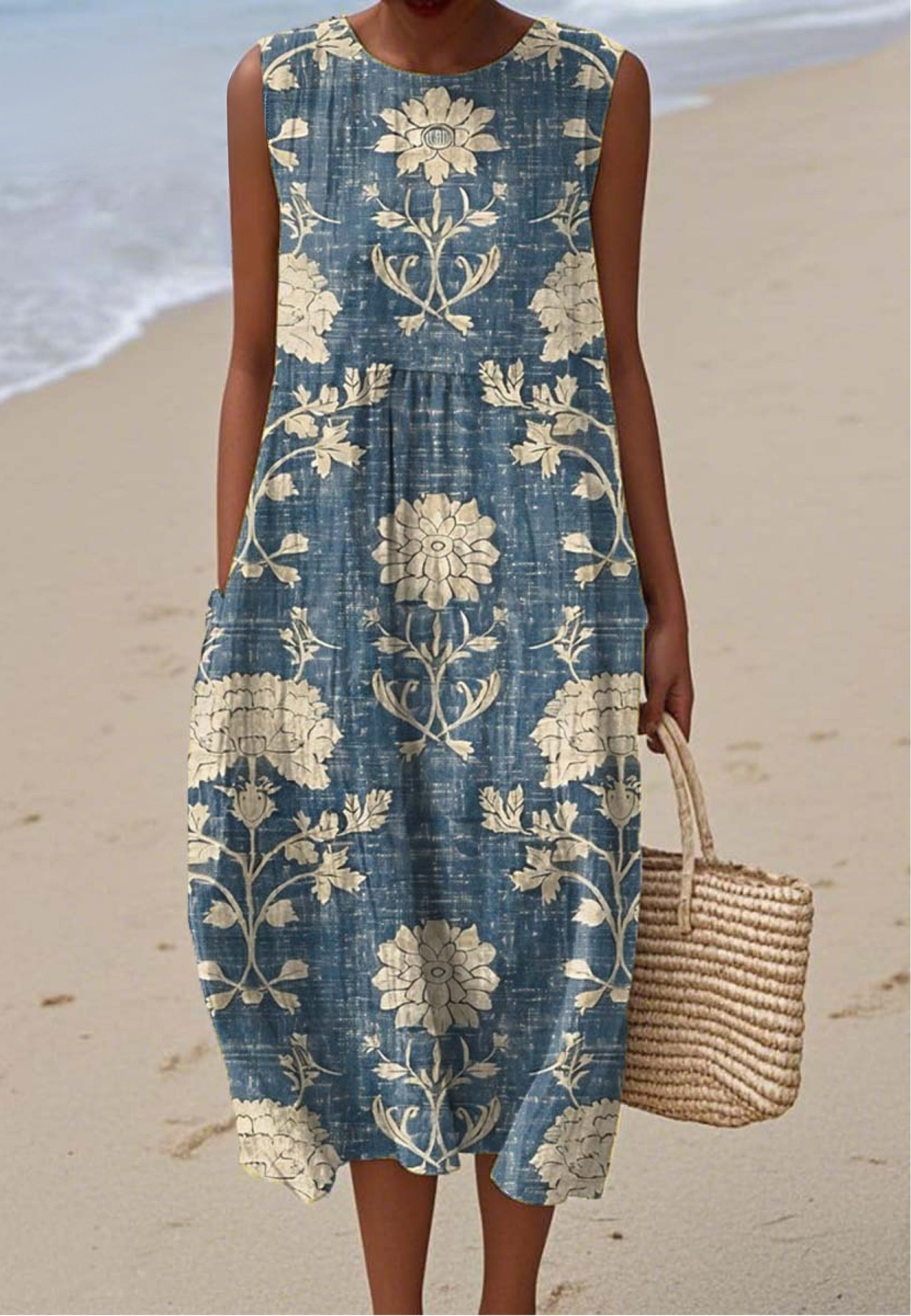 Rowena - Robe d'été vintage à imprimé floral