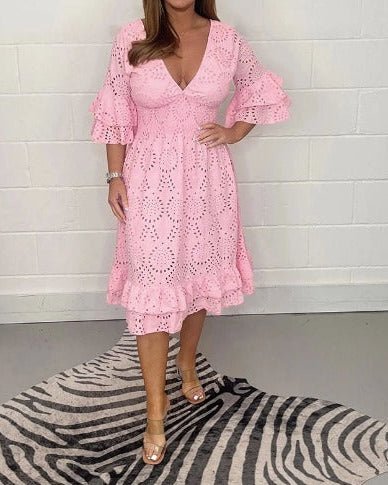 Alva - Robe en Dentelle Élégante