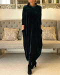 Eliza | Robe en Velours Détendue