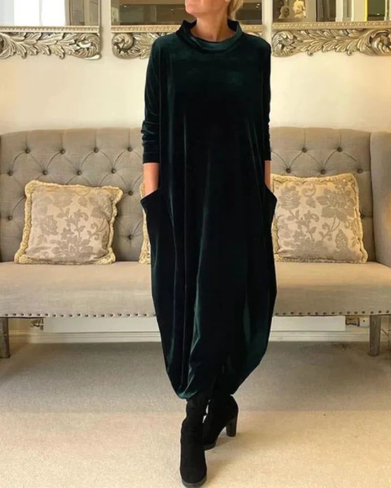 Eliza | Robe en Velours Détendue