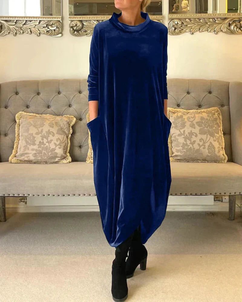 Eliza | Robe en Velours Détendue