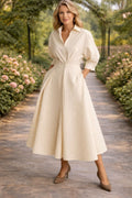 Monroe | Robe Maxi Fluide à Devant Enveloppé