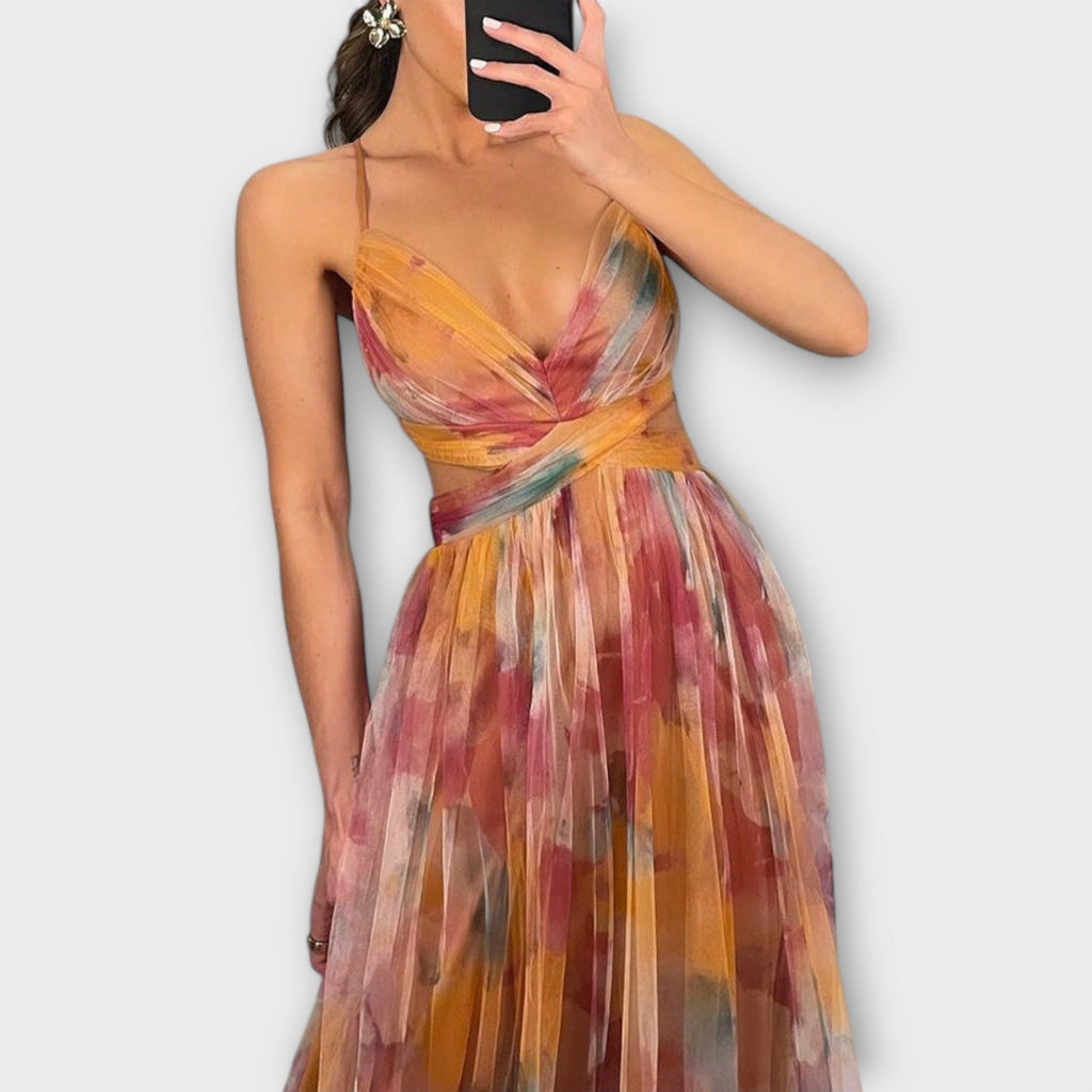 Robe Maxi Annai en Tricot - Élégante et Sculptante